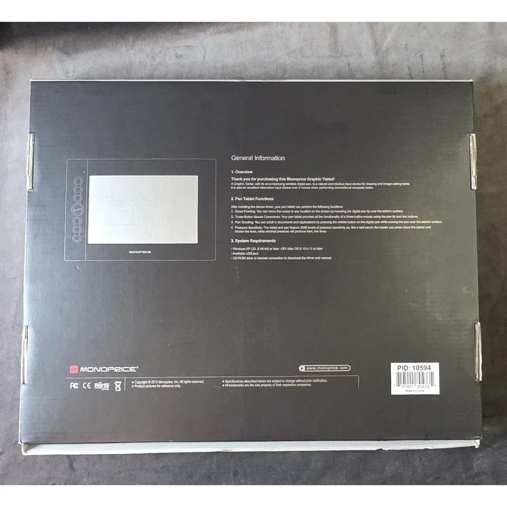 Monoprice 10 x 6.25-inch Graphic Drawing Tablet